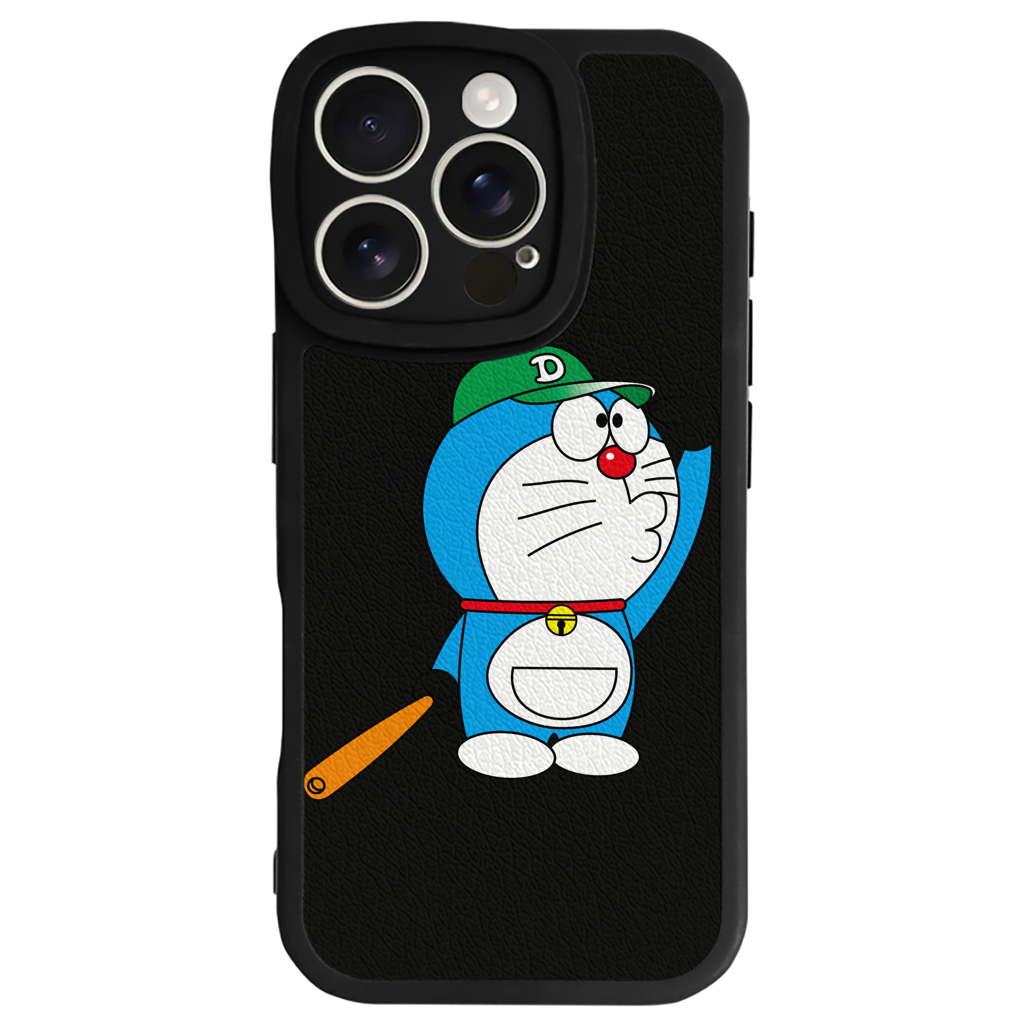 （画像用） ドラえもん Doraemon 【iPhone 16シリーズ対応】シリコンスマホケース（レザー調） 材質：シリコン